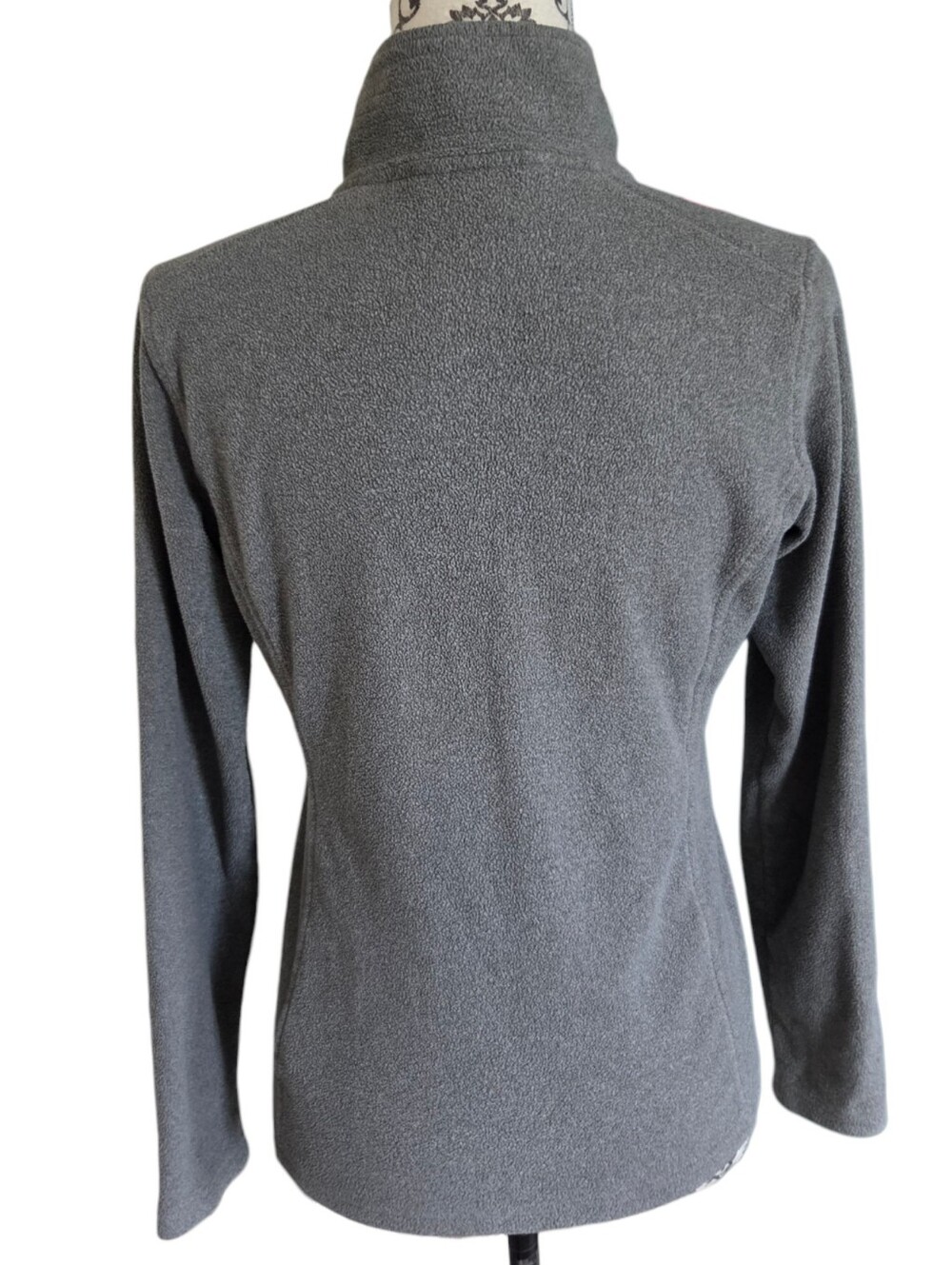 The North Face Tech Glacier 1/4 Zip Fleece Pullover Grey Womens Small - Picture 3 of 14